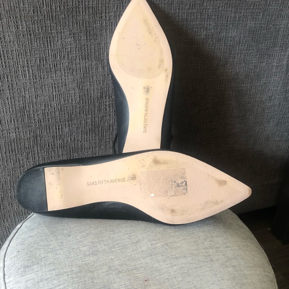 Stunning, used condition Saks 5th Ave ballet flats. - Picture 2 of 4